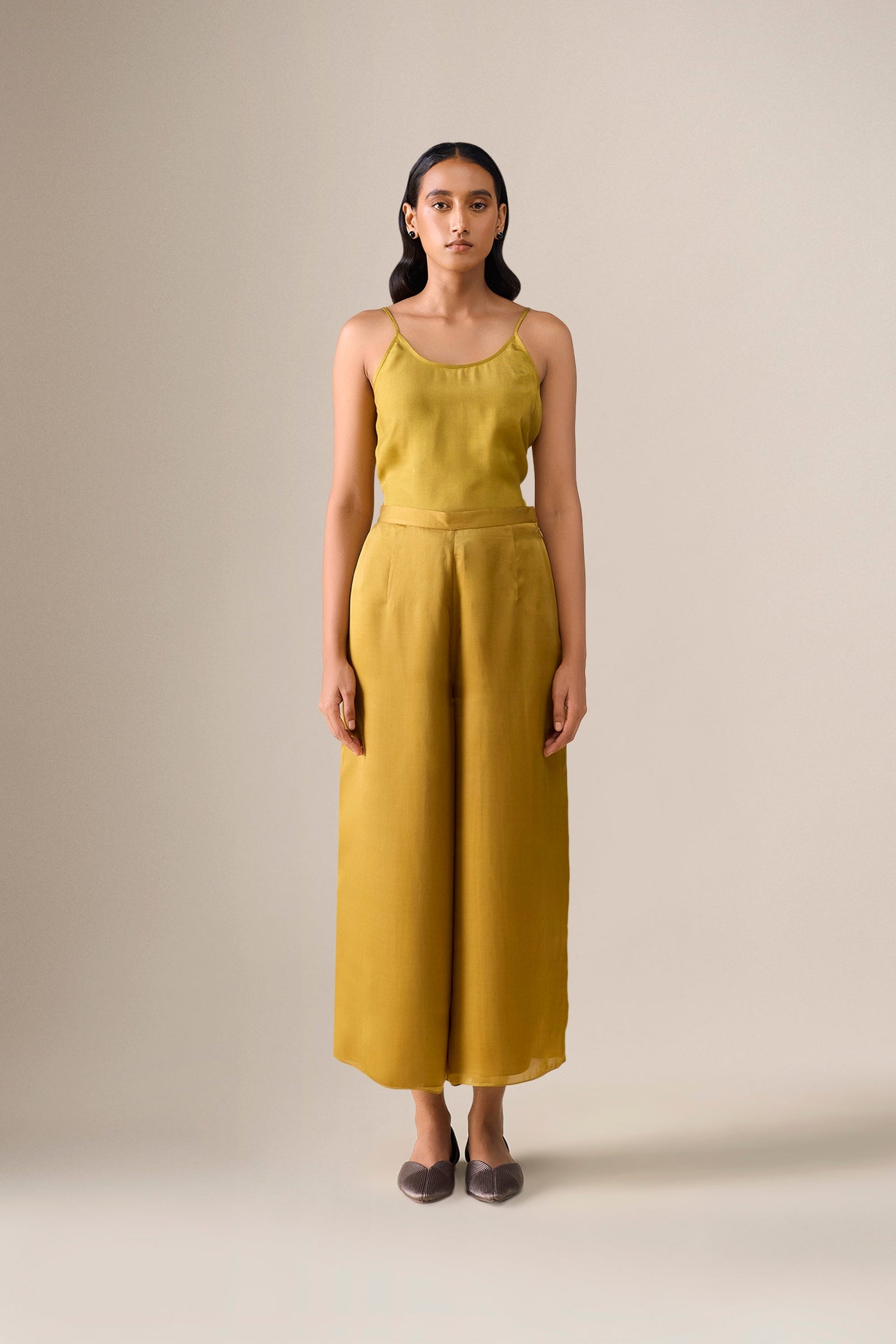  Organza Silfira Tunic Set – Yellow