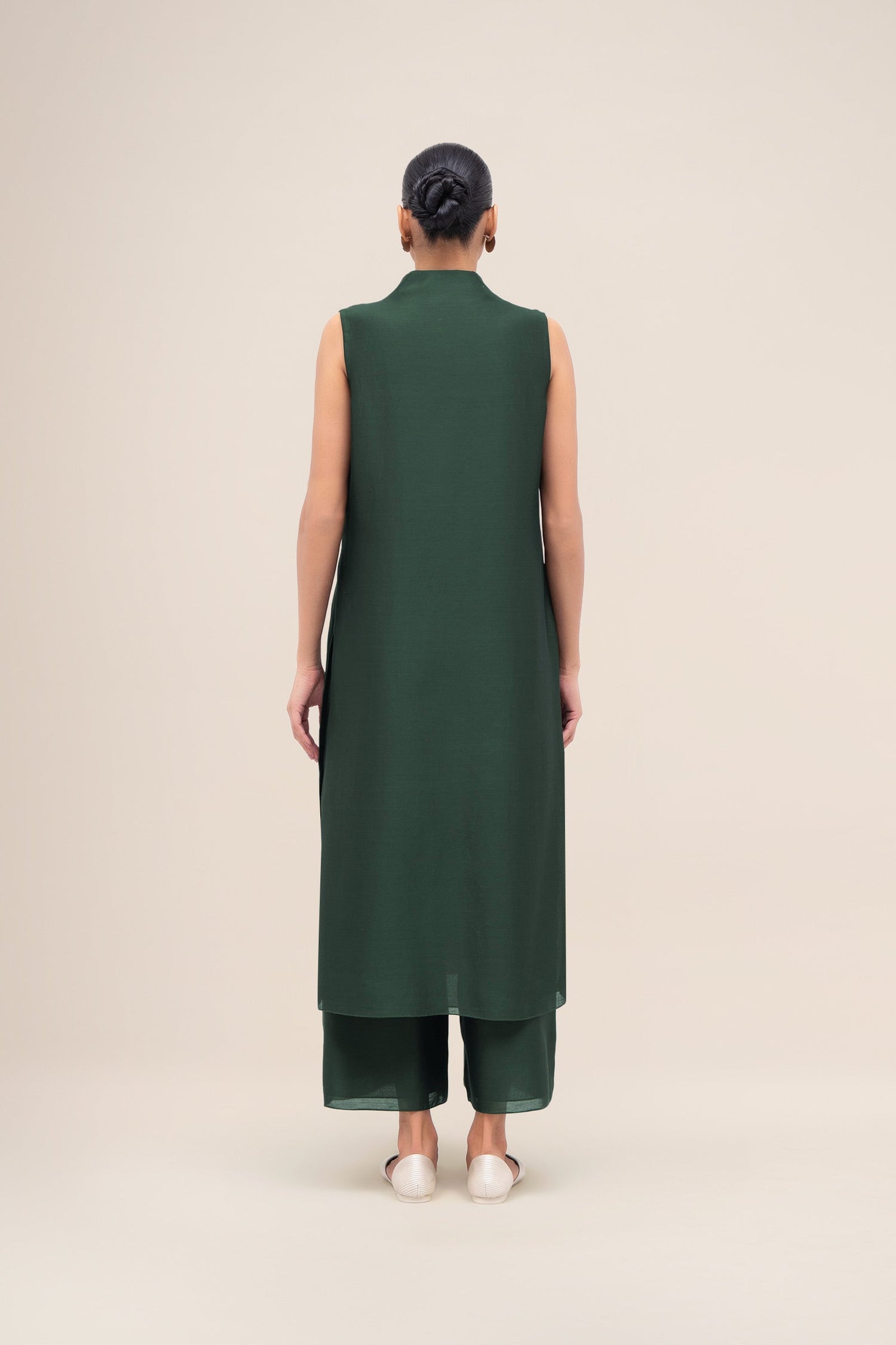  Silk Rinat Jacket Set – Green