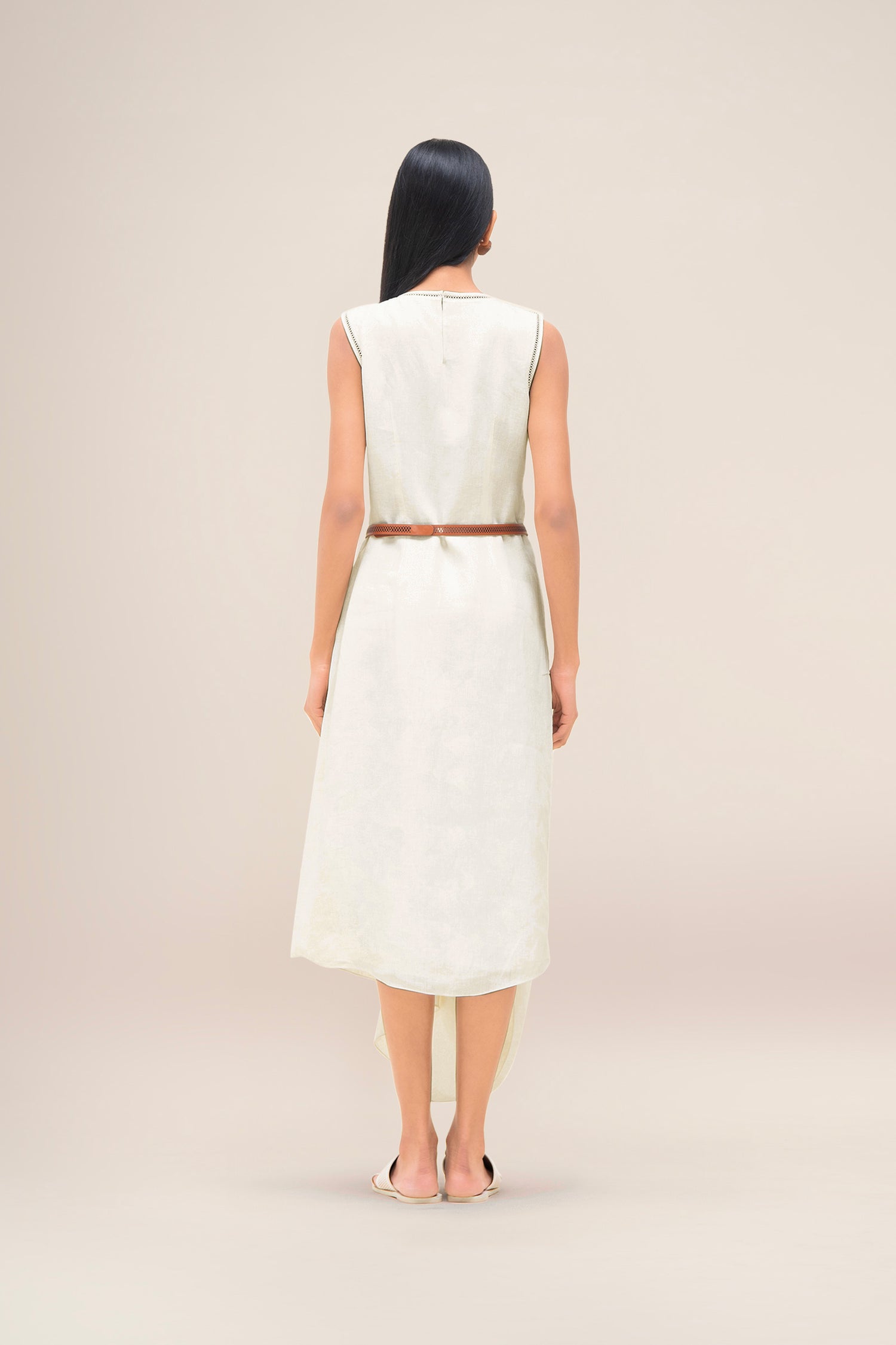  Linen Dove Dress – Ivory