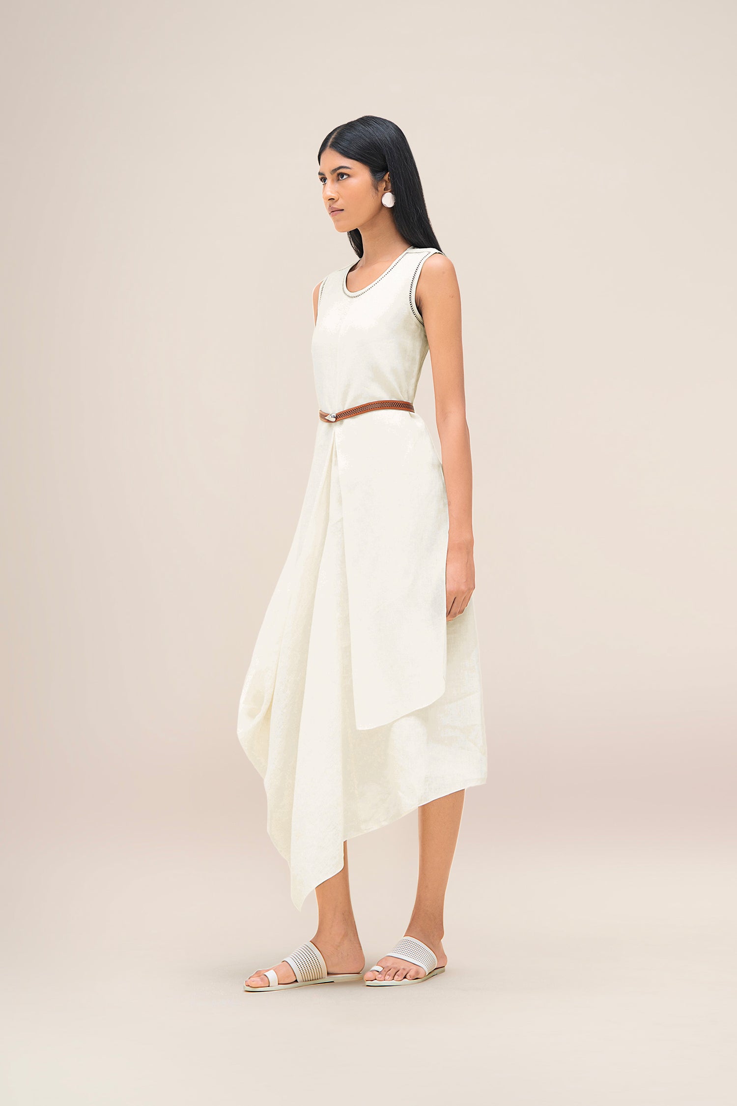 Linen Dove Dress – Ivory