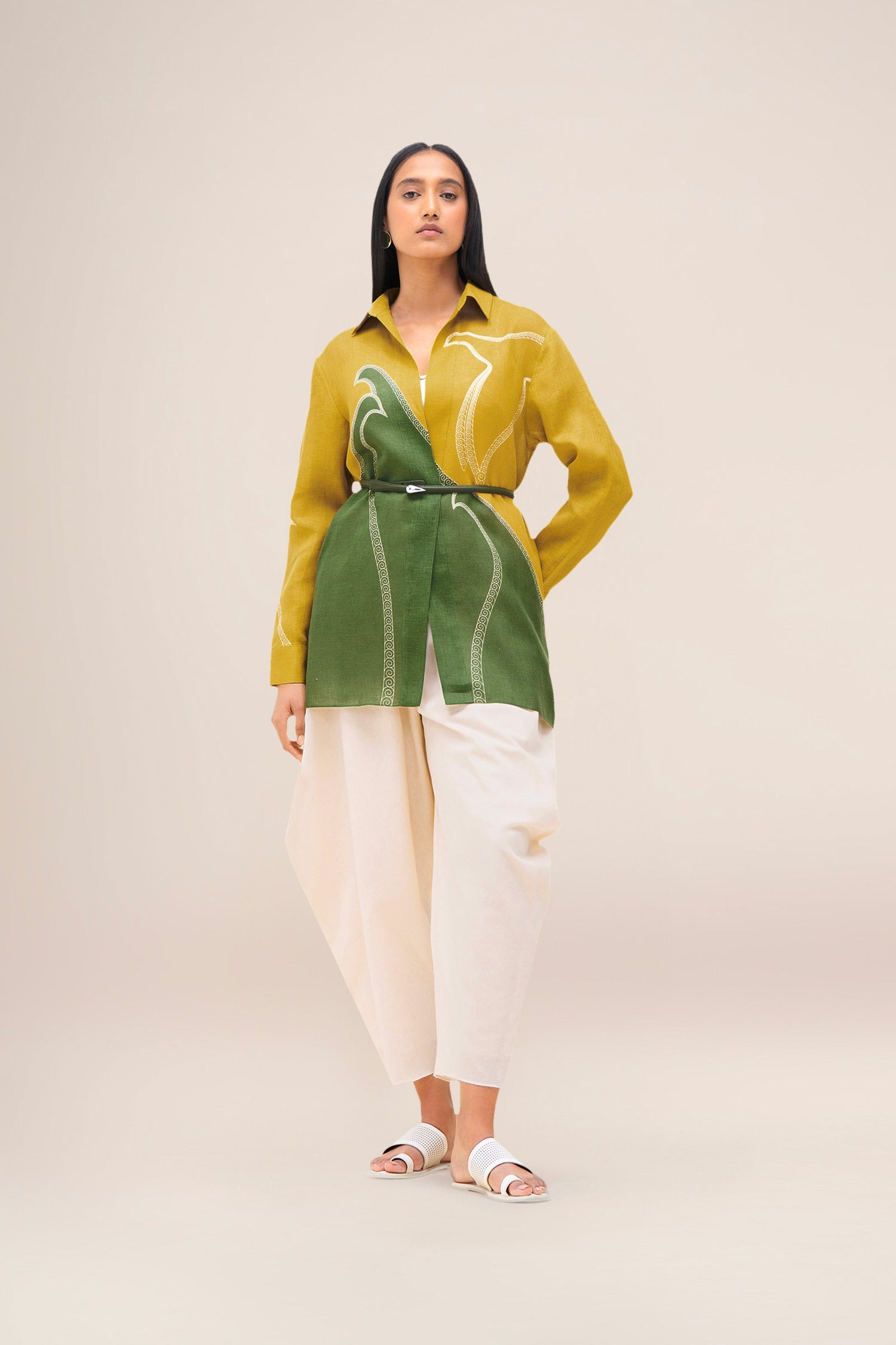  Linen Ardea Shirt – Yellow