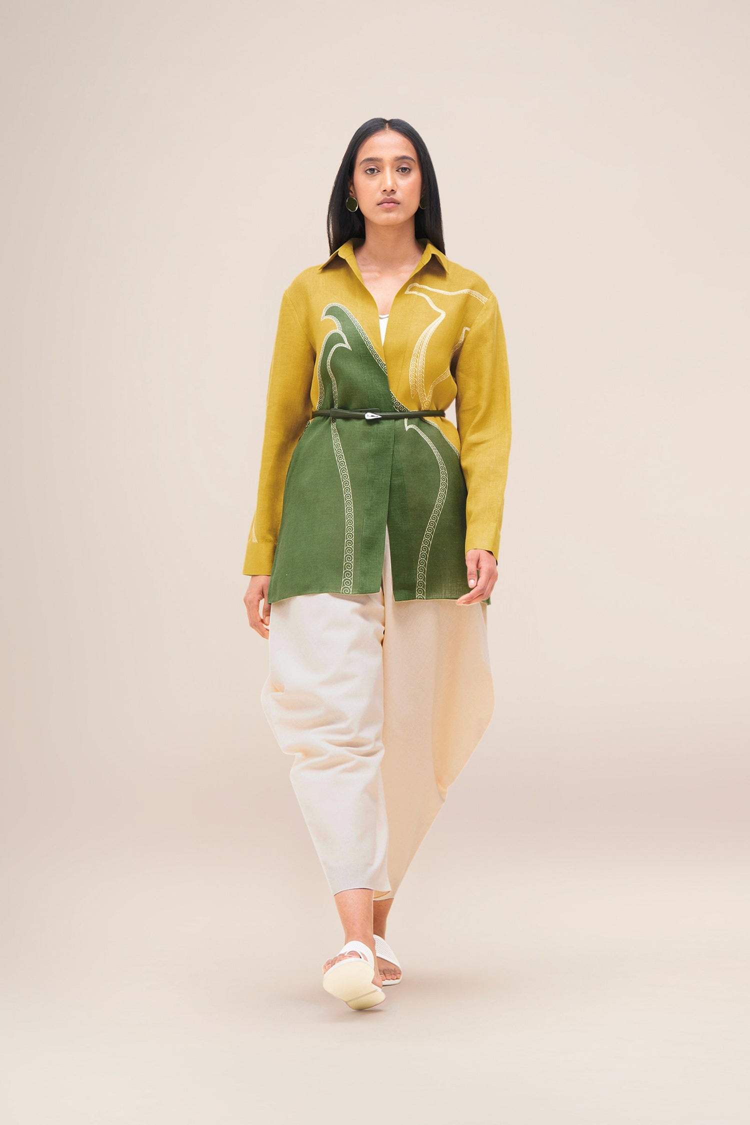  Linen Ardea Shirt – Yellow