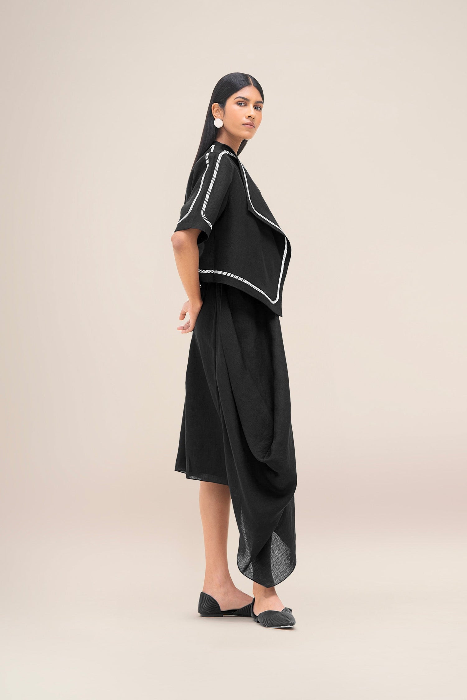  Linen Finch Jacket – Black