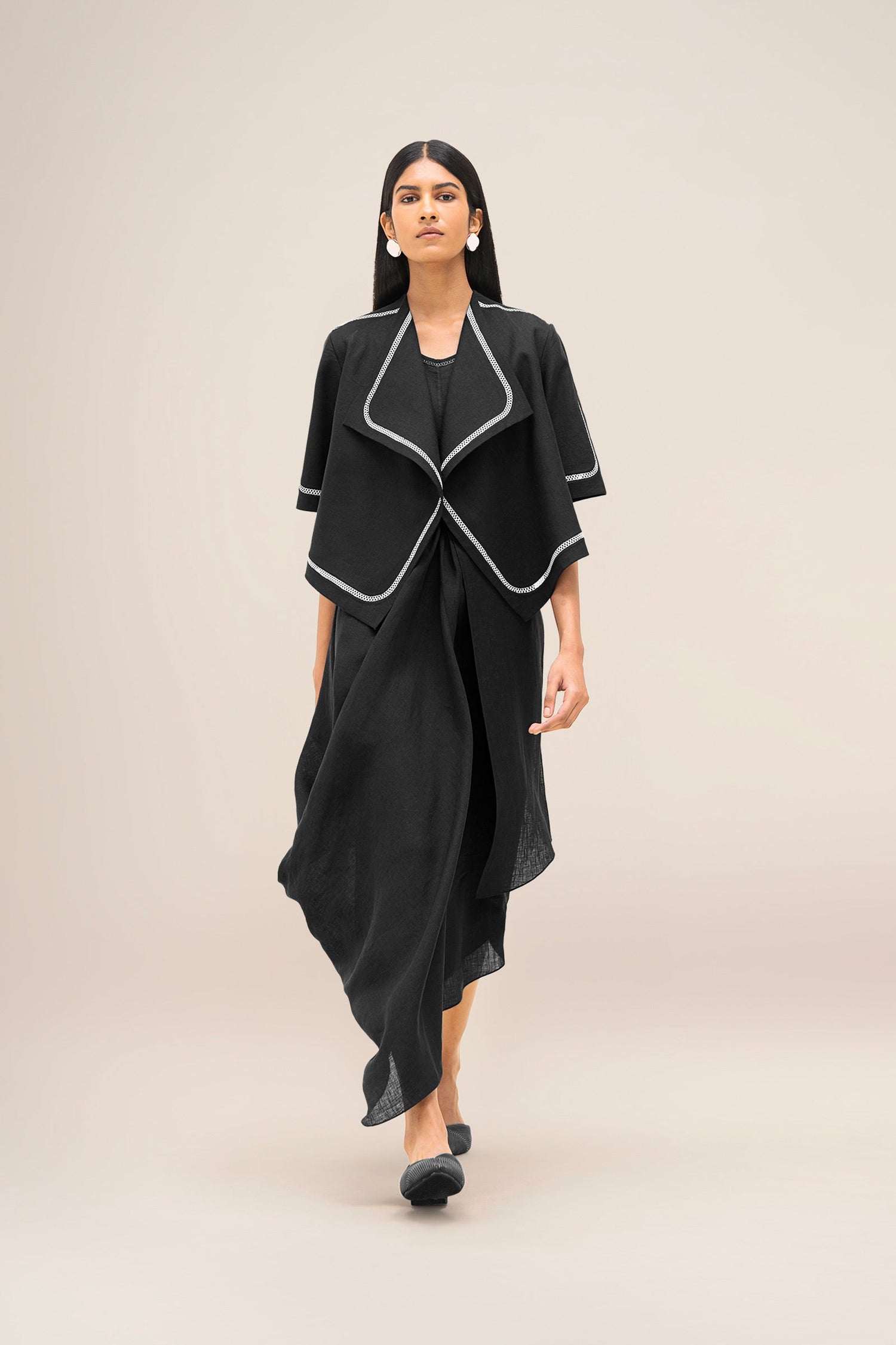  Linen Finch Jacket – Black