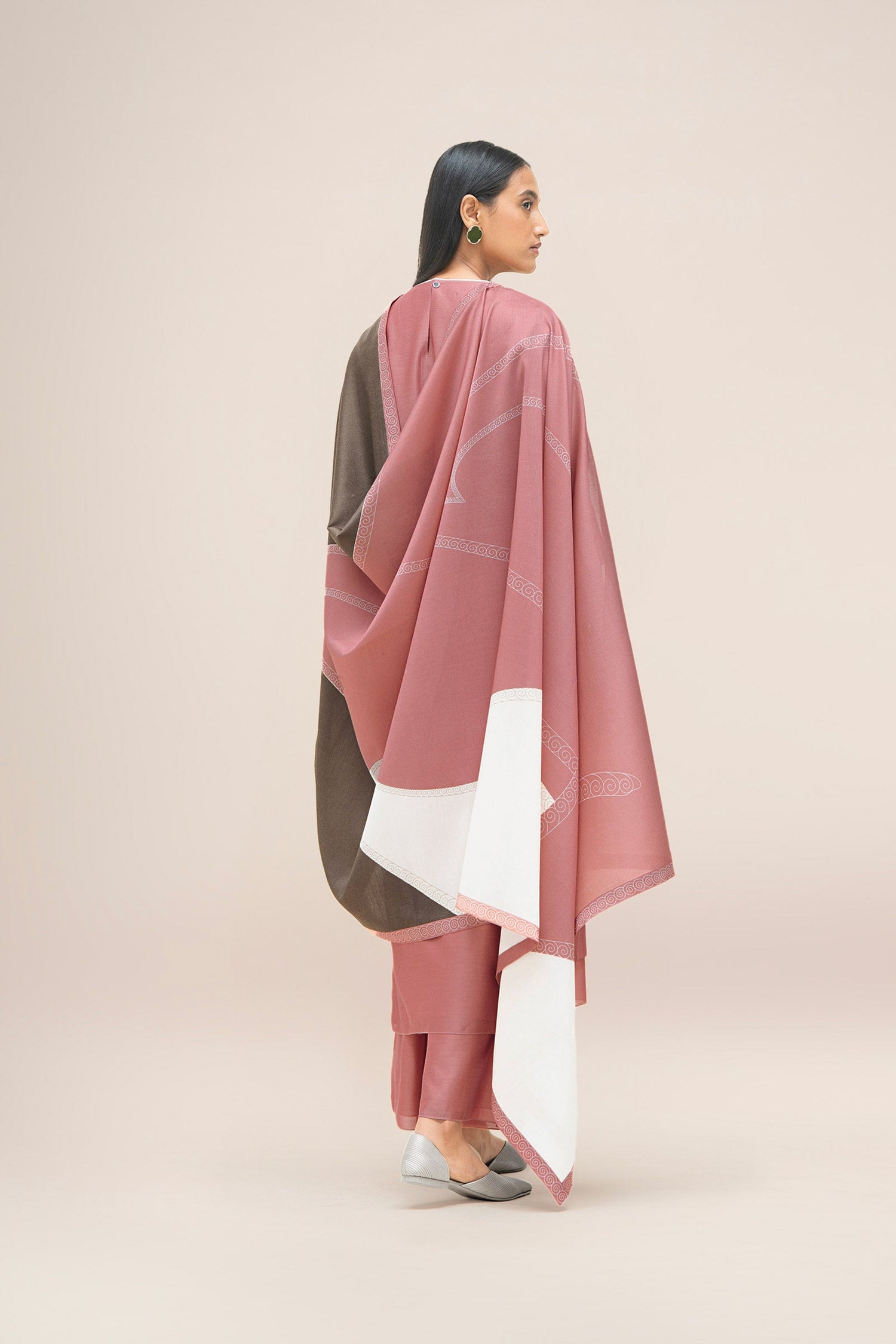  Chanderi Koyal Kurta Set – Pink