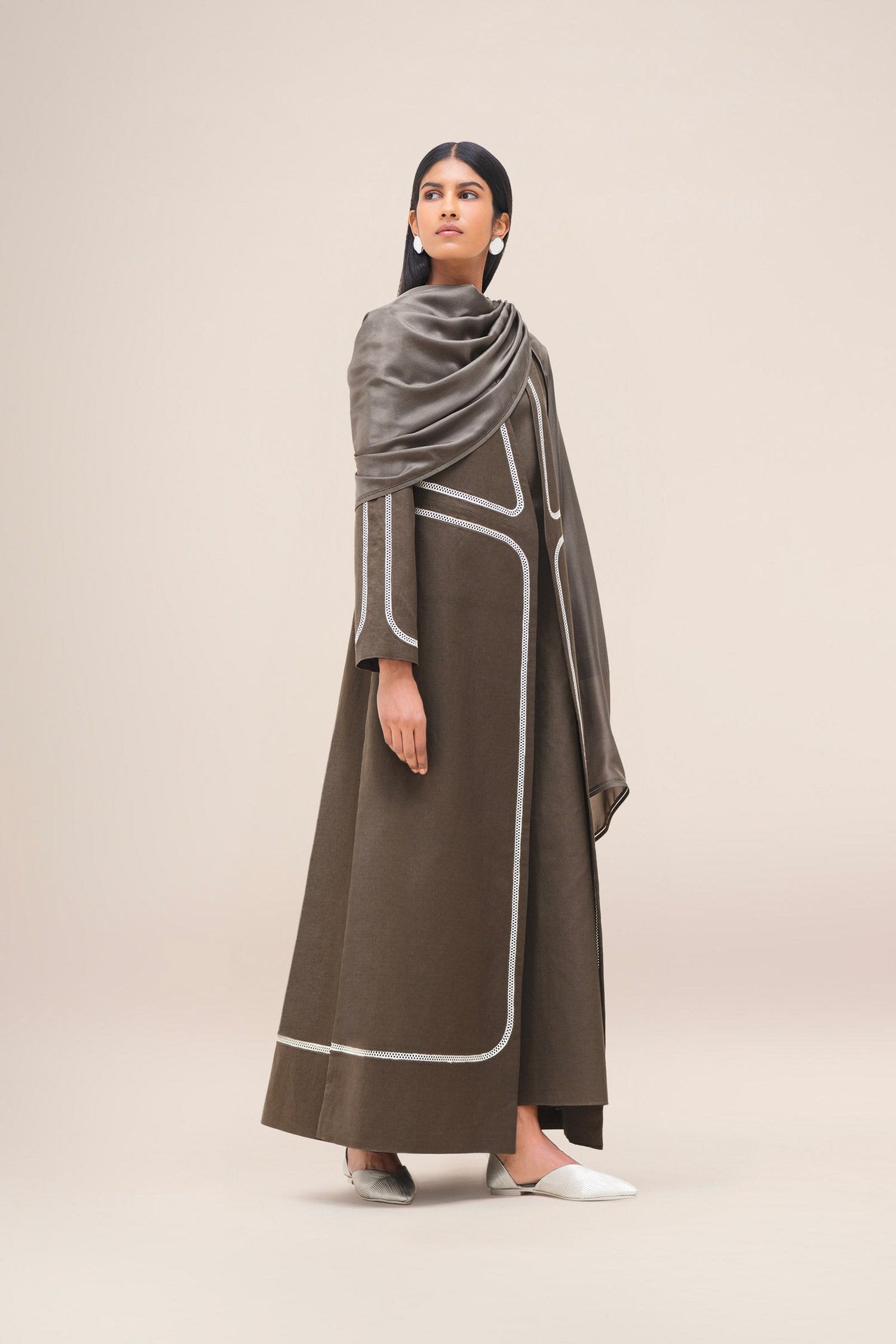  Silk Sultana Scarf – Brown