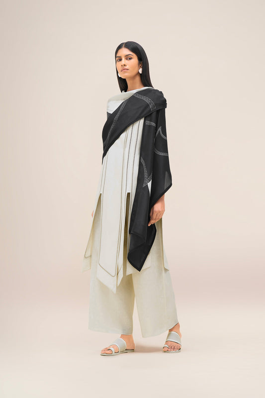 Silk Avis Scarf – Black