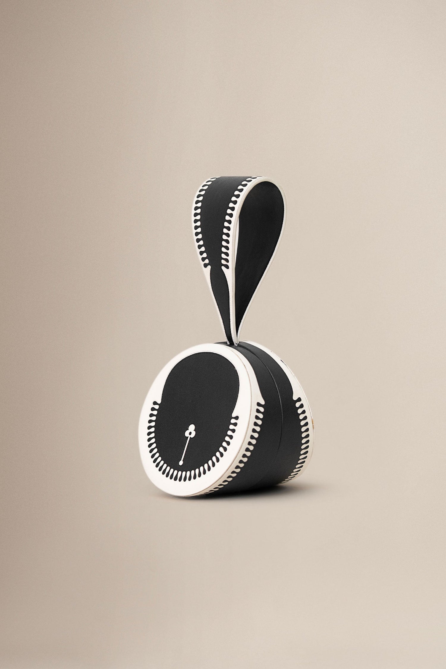  Faux Leather Aeri Wristlet – Black