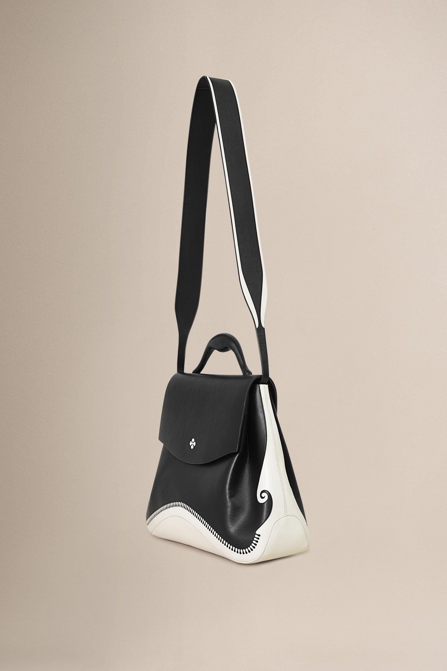  Faux Leather Isola Bag – Black