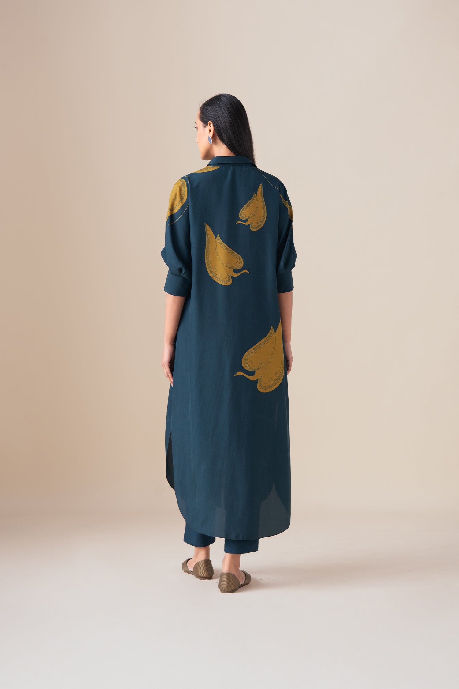  Habutai Kaia Tunic Set – Blue