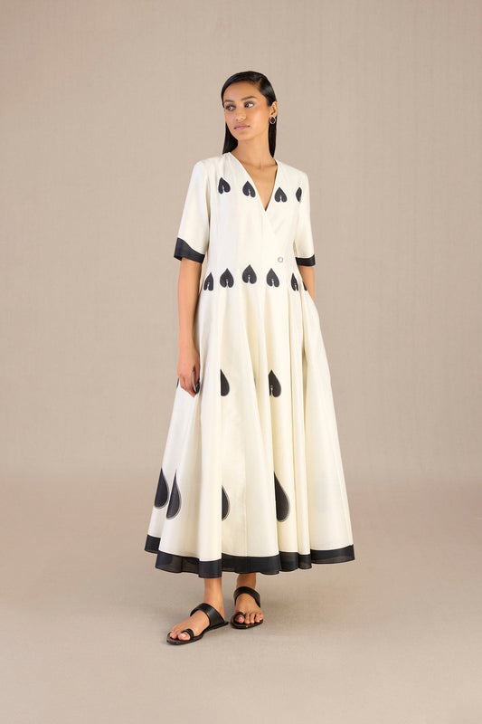 Chanderi Azah Dress – Ivory