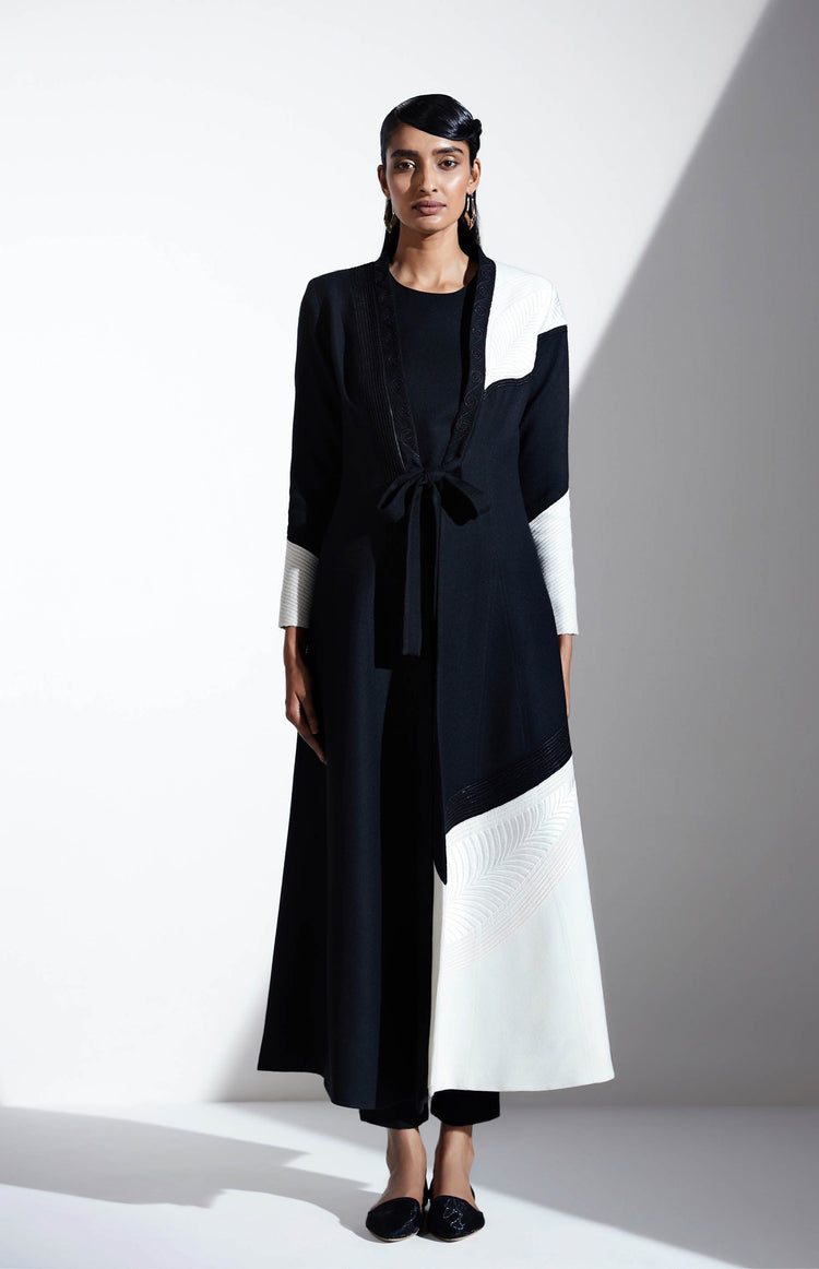 Cemille Midnight Black Jacket in Wool